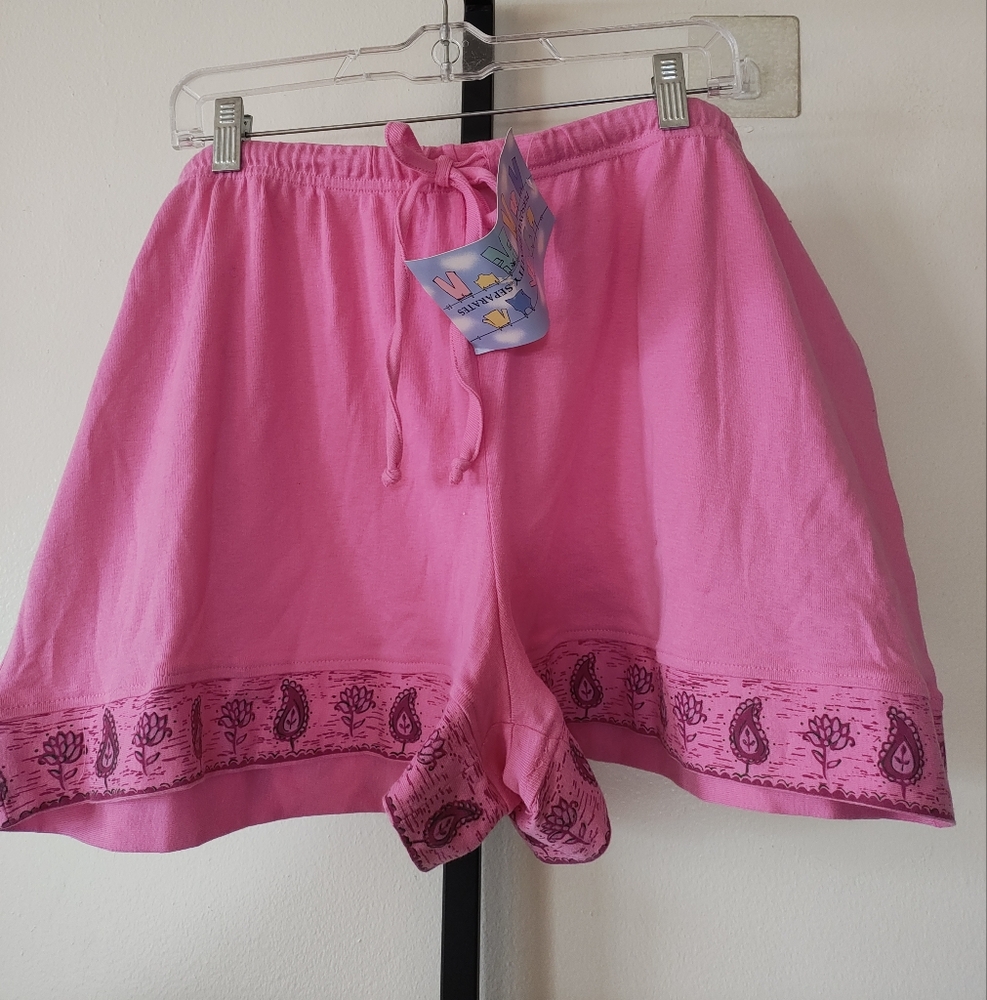 Personal Identity Washable Cotton Pajama Shorts Pink Size XXL